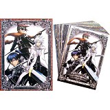 驱魔少年动漫明信片+4张会员卡