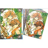 羽翼动漫明信片+4张会员卡