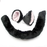BB夹猫耳朵+尾巴（黑色）