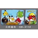 愤怒的小鸟三折彩色的钱包