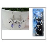 黑执事蝴蝶紫色耳环