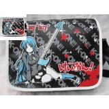 轻音少女翻盖皮革挎包