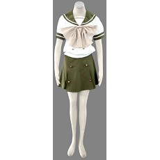 CV-066-C01-灼眼的夏娜-御崎高中女装夏装校服（女装3件套：水手服，短裙，蝴蝶结）