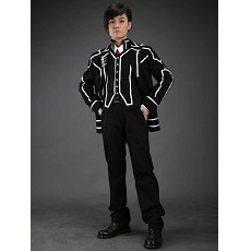 CV-069-C03-吸血鬼骑士-黑主学院日间部男装校服-黑色（男装5件套：黑外套，黑马甲，白衬衫，黑西裤，红领呔）