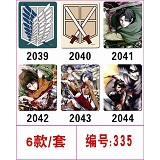 335 进击的巨人鼠标垫6款一套
