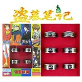 盗墓笔记黑钢转动戒指套装（6个）