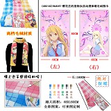 (48X160)WJ049-樱花庄的宠物女孩动漫保暖毛绒围巾