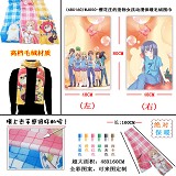 (48X160)WJ050-樱花庄的宠物女孩动漫保暖毛绒围巾