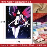CD016-加速世界动漫鹿皮绒床单被单