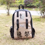 进击的巨人A款PU背包双肩包