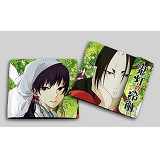 鬼灯的冷彻布彩色按扣钱包QB-6158