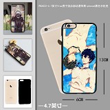 PGX022-4.7英寸free男子游泳部动漫苹果iphone6黑色手机壳