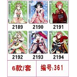 Love Live 鼠标垫（6款一套）