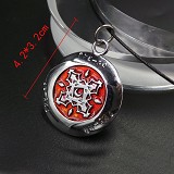 吸血鬼骑士标志圆形项链（红色）