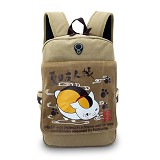 夏目帐号帆布双肩包