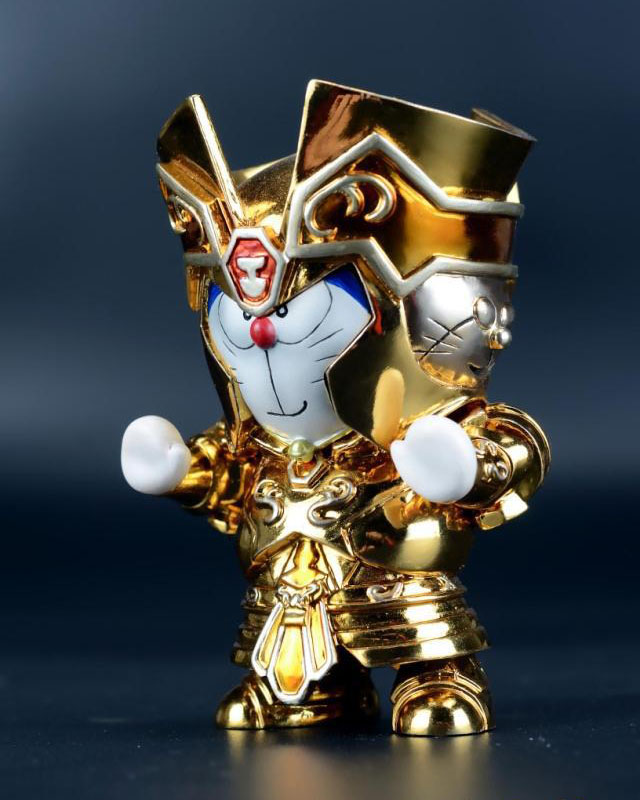 哆啦A梦叮当黄金圣斗士双子座关节可动盒装手