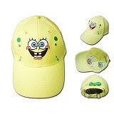 海绵宝宝棒球帽鸭舌帽黄色