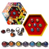 家庭教师十代标志七色戒指套装