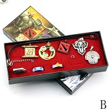 DOTA2刀塔戒指吊坠八套装B款