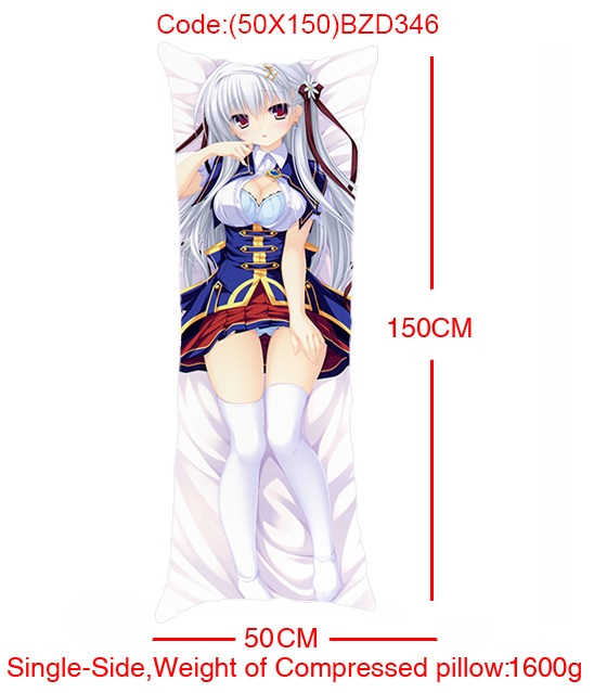 (50X150)BZD346-宅系动漫美女单面抱枕_其他