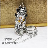 家庭教师黄色宝石戒指