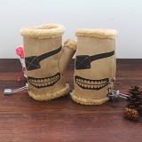 东京食尸鬼磨砂绒羔羊毛手套