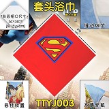 TTYJ003-超人 宝宝套头浴巾