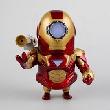 Q版小黄人COS钢铁侠 可发光发声盒装手办 红