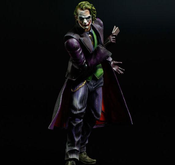 PLAY ARTS 蝙蝠侠黑暗骑士崛起 小丑 JOKER