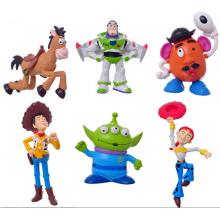 6款迪士尼系列 卡通玩具总动员手办 toystory公仔手办（OPP袋装）