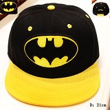 蝙蝠侠系列标志文字棒球帽（黑黄）