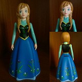 冰雪奇缘Frozen安娜Anna公主 芭比娃娃存钱罐 储蓄罐(opp袋装)