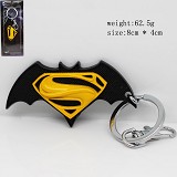 蝙蝠侠大战超人系列标志挂件钥匙扣（黄色）