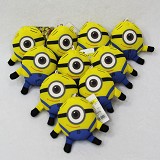 8cm小黄人毛绒公仔挂件（10个一套出）单眼