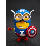 复仇者联盟神偷奶爸 小黄人大眼萌COS美国队长手办 