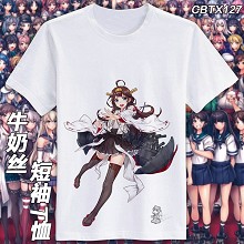 CBTX127-舰队collection动漫牛奶丝短袖T恤