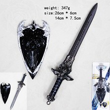 魔兽世界系列剑盾套装C款（黑色）