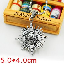 D.Gray-man 驱魔少年黑色教团圆形项链