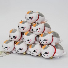 10CM夏目友人帐猫老师毛绒公仔挂件（10个一套出）