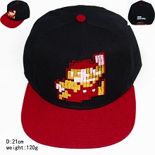 超级马里奥系列人物绣花英文标志红色帽檐黑色棒球帽