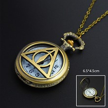 哈利波特主题标志复古古铜色怀表 项链怀表