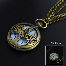 蜘蛛侠创意标志复古怀表 项链怀表