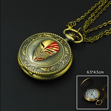 死神虚面复古古铜色怀表 项链怀表