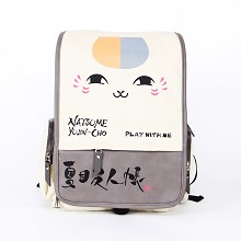 夏目友人帐 翻盖帆布双肩包