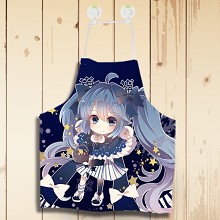 WQ032-（雪）初音动漫防水围裙