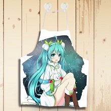 WQ033-（雪）初音动漫防水围裙