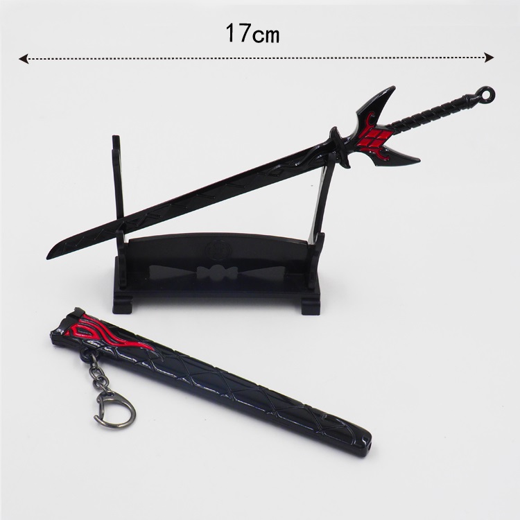 王者荣耀宫本武藏万象初新金属模型刀(黑色)1