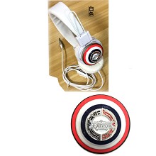 王者荣耀旋转可通话耳机 白色