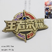 王者荣耀标志古铜色徽章