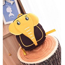 大象双肩小书包背包 褐色